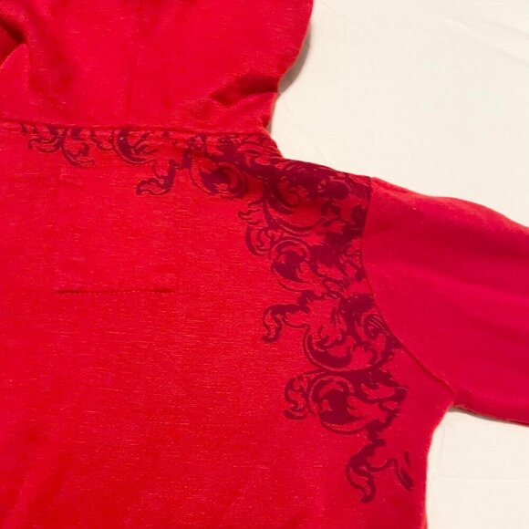 Exco Y2K Boys Size Medium Zip Up Hoodie Sweater Red - Picture 12 of 16